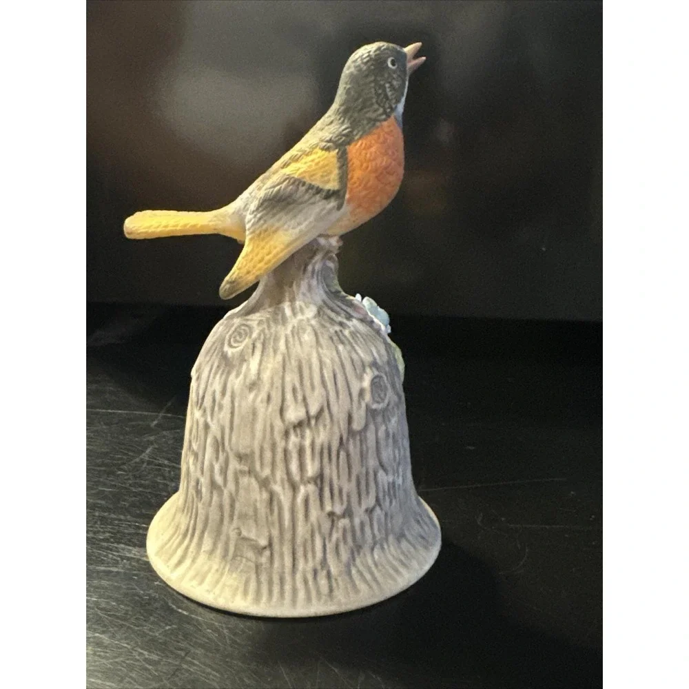 Vintage! TOWLE Fine Bone China Singing DREAM BIRD BELL approx. 4.5